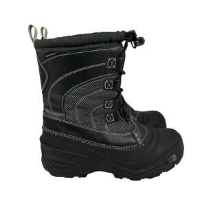 The North Face Youth Alpenglow IV Snow Black Boots Size 5